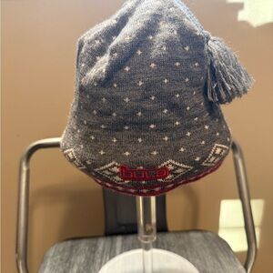 Bula Women's Gray Knit Wool Beanie with Tassel